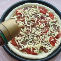 黑椒牛肉披萨的做法第14步图示