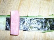 火腿紫菜黄瓜卷的做法第4步图示
