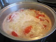 鸡蛋番茄乌冬汤面的做法第4步图示