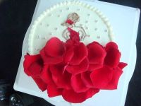 玫瑰花裙奶油蛋糕的做法第24步图示