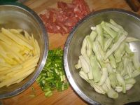 蒜香芸豆炖土豆的做法第1步图示