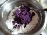 紫薯松糕的做法第2步图示